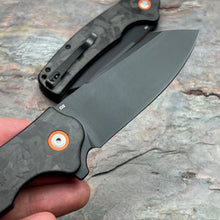 Load image into Gallery viewer, DELTA - Black Carbon Fiber Handles, D2 Blade