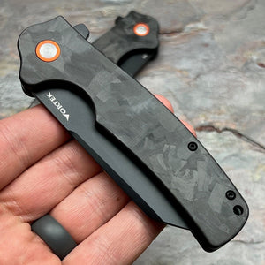 DELTA - Black Carbon Fiber Handles, D2 Blade