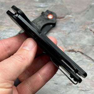 DELTA - Black Carbon Fiber Handles, D2 Blade