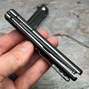 TANGO - Black G10 Handles, D2 Tanto Blade