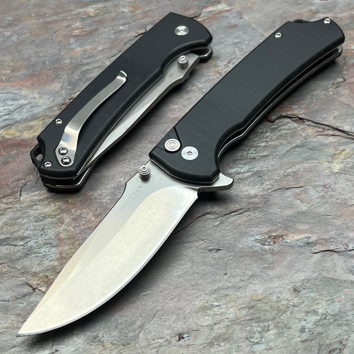 SENTRY - Black G10 Handles, D2 Blade