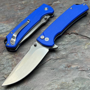 SENTRY - Blue G10 Handles, D2 Blade