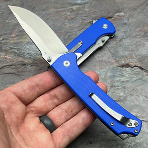 SENTRY - Blue G10 Handles, D2 Blade