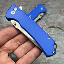 Load image into Gallery viewer, SENTRY - Blue G10 Handles, D2 Blade