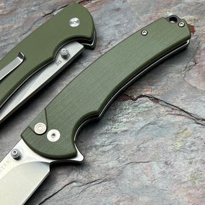 SENTINEL - Green G10 Handles, D2 Blade