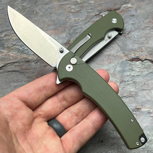 SENTINEL - Green G10 Handles, D2 Blade