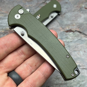 SENTINEL - Green G10 Handles, D2 Blade