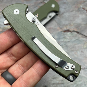 SENTINEL - Green G10 Handles, D2 Blade