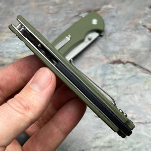 SENTINEL - Green G10 Handles, D2 Blade