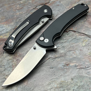 SENTINEL - Black G10 Handles, D2 Blade