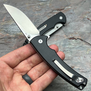 SENTINEL - Black G10 Handles, D2 Blade