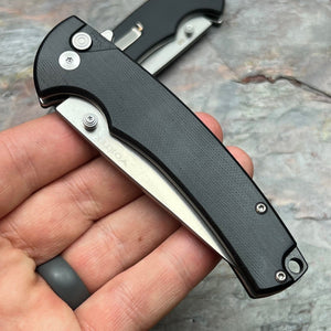 SENTINEL - Black G10 Handles, D2 Blade