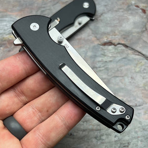 SENTINEL - Black G10 Handles, D2 Blade