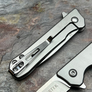 CHIRP - Stainless Steel Handles, D2 Drop Point Blade