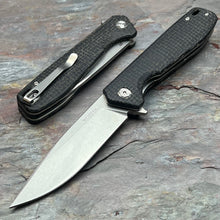 Load image into Gallery viewer, CANYON - Black Micarta Handles, D2 Drop Point Blade