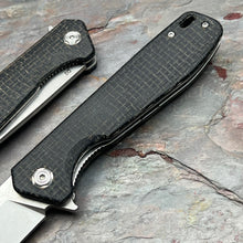 Load image into Gallery viewer, CANYON - Black Micarta Handles, D2 Drop Point Blade