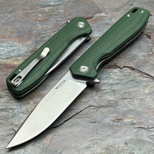 Load image into Gallery viewer, CANYON - Green Micarta Handles, D2 Drop Point Blade