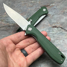 Load image into Gallery viewer, CANYON - Green Micarta Handles, D2 Drop Point Blade