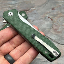 Load image into Gallery viewer, CANYON - Green Micarta Handles, D2 Drop Point Blade