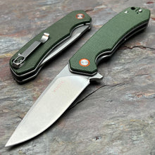 Load image into Gallery viewer, SPROUT - Green Micarta Handles, D2 Blade