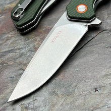 Load image into Gallery viewer, SPROUT - Green Micarta Handles, D2 Blade