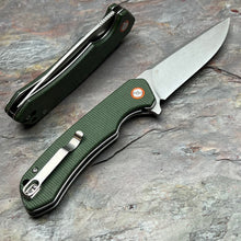 Load image into Gallery viewer, SPROUT - Green Micarta Handles, D2 Blade