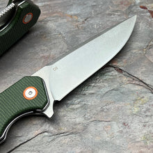 Load image into Gallery viewer, SPROUT - Green Micarta Handles, D2 Blade