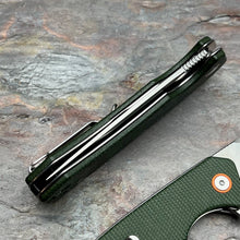 Load image into Gallery viewer, SPROUT - Green Micarta Handles, D2 Blade