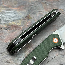 Load image into Gallery viewer, SPROUT - Green Micarta Handles, D2 Blade