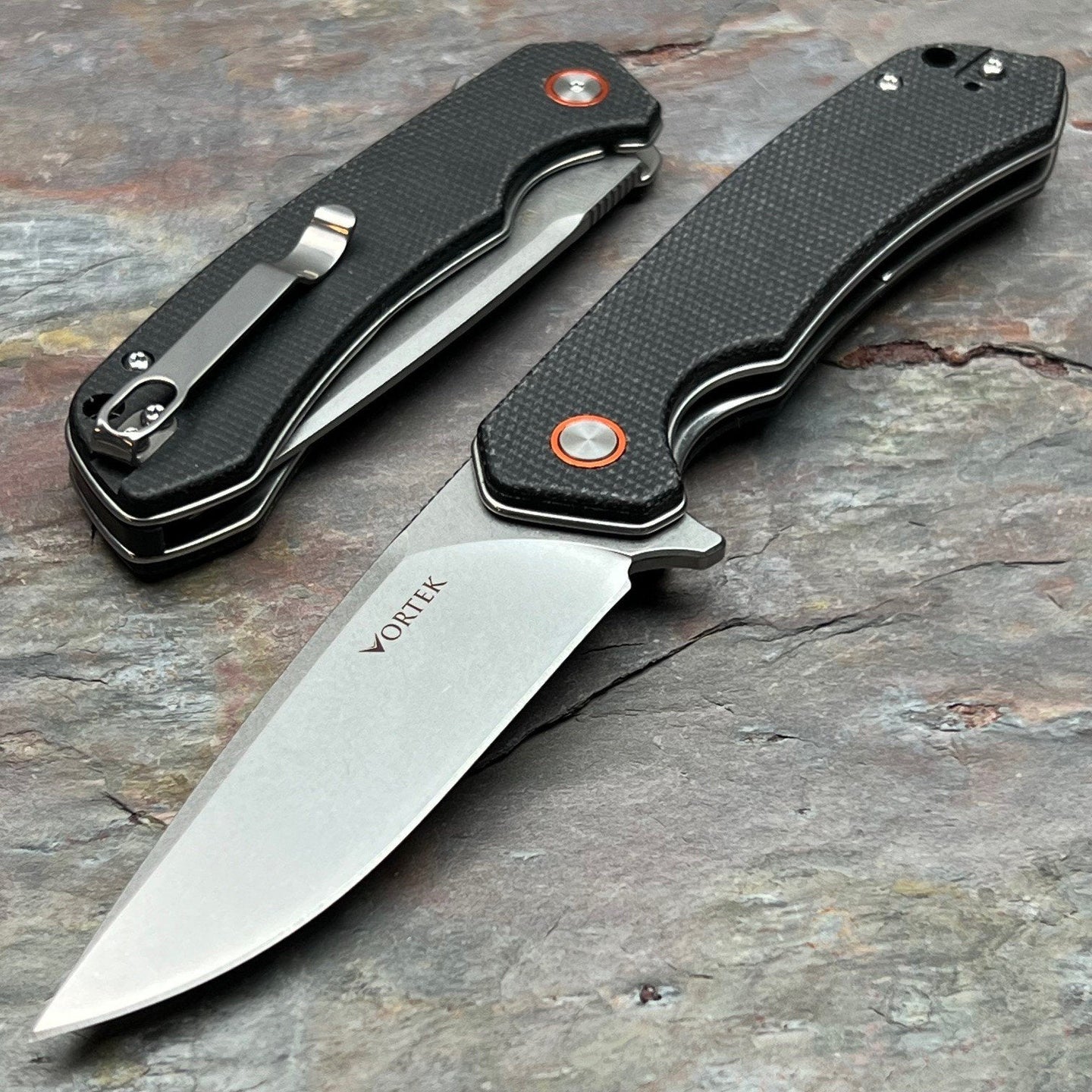 SPROUT - Black Micarta Handles, D2 Blade