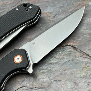 SPROUT - Black Micarta Handles, D2 Blade