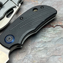 Load image into Gallery viewer, GENO - Black G10 Handles, D2 Wharncliffe Blade