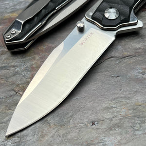 GOLIATH - Large D2 Blade, Black G10 Handles