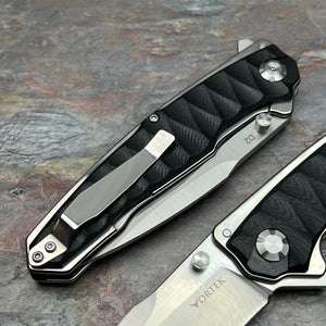 GOLIATH - Large D2 Blade, Black G10 Handles