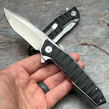 Load image into Gallery viewer, GOLIATH II - D2 Drop Point Blade, Black G10 Handles