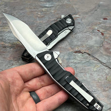 Load image into Gallery viewer, GOLIATH II - D2 Drop Point Blade, Black G10 Handles