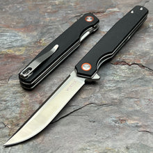 Load image into Gallery viewer, DOSIS - Black Micarta Handles, D2 Blade, Slim Design