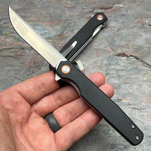 Load image into Gallery viewer, DOSIS - Black Micarta Handles, D2 Blade, Slim Design