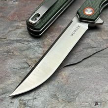 Load image into Gallery viewer, DOSIS - Slim Green Micarta Handles, D2 Blade