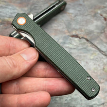 Load image into Gallery viewer, DOSIS - Slim Green Micarta Handles, D2 Blade