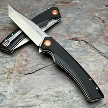 Load image into Gallery viewer, STRAFE - Black G10 Handles, D2 Tanto Blade, Ball Bearing Flipper Folding Pocket Knife
