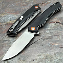 Load image into Gallery viewer, STRAFE - Black G10 Handles, D2 Blade