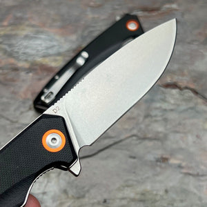 STRAFE - Black G10 Handles, D2 Blade