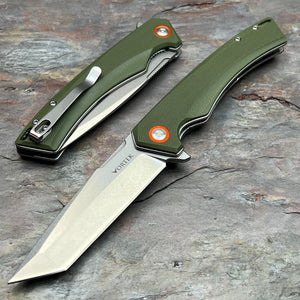 STRAFE - Green G10 Handles, D2 Tanto Blade