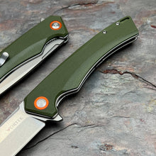 Load image into Gallery viewer, STRAFE - Green G10 Handles, D2 Tanto Blade