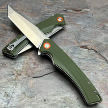 Load image into Gallery viewer, STRAFE - Green G10 Handles, D2 Tanto Blade