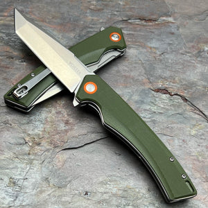 STRAFE - Green G10 Handles, D2 Tanto Blade