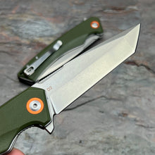 Load image into Gallery viewer, STRAFE - Green G10 Handles, D2 Tanto Blade