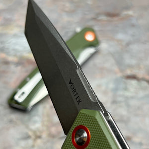 STRAFE - Green G10 Handles, D2 Tanto Blade