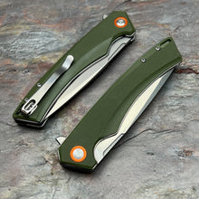 Load image into Gallery viewer, STRAFE - Green G10 Handles, D2 Tanto Blade